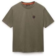 T-shirt Napapijri S-BADGE - NP0A8949-GOA1 TEA LEAF