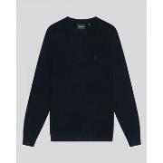 Trui Lyle &amp; Scott KN2124V TONAL LAMBSWOOL CREW-Z271 DARK NAVY