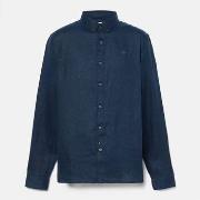 Overhemd Lange Mouw Timberland TB0A2DC31 - LINEN SHIRT-4331 NAVY