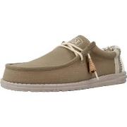 Nette schoenen HEYDUDE WALLY LINEN NATURAL