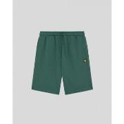 Korte Broek Lyle &amp; Scott ML414VOGTX PLAIN SWEATSHORT-W130 EVERGLAD...
