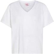 T-shirt Korte Mouw Deha Flamme' V-Neck Wide T-Shirt