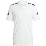 Polo Shirt Korte Mouw adidas Polo Squadra 25 blanc