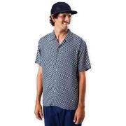 Overhemd Korte Mouw Brava Fabrics Tramuntana Aloha Shirt - Navy