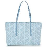 Boodschappentas Calvin Klein Jeans EMBLEM AOP DENIM TOTE W/ POUCH