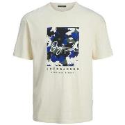T-shirt Korte Mouw Jack &amp; Jones T-shirt Jack Jones Aruba beige