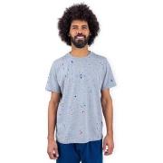 T-shirt Korte Mouw Brava Fabrics Splash Paint T-Shirt - Grey