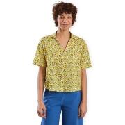 Blouse Brava Fabrics x PEANUTS Donuts Aloha Shirt W - Yellow