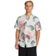 Overhemd Korte Mouw Revolution Cuban Shirt 3249 - Off White