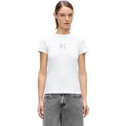 T-shirt Korte Mouw Karl Lagerfeld KLJ Slim Ss K Logo Tee B2W17064