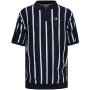 Polo Shirt Korte Mouw Fila Giorgio Patchwork gebreide poloshirt