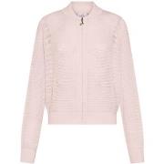 Vest Deha Mesh-Effect Full-Zip Sweater
