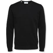 Trui Selected Noos Berg Crew Knit - Black
