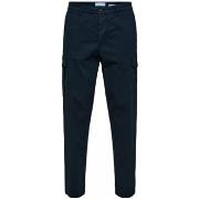 Chino Broek Selected Slim Tapered Wick 172 Cargo Pants - Dark Sapphire