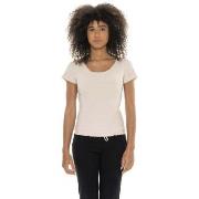 T-shirt Korte Mouw Leone 1947 Woman Rib T-Shirt Chic