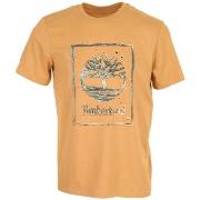 T-shirt Korte Mouw Timberland Water Stack Logo Short