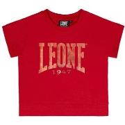 T-shirt Korte Mouw Leone 1947 Girl Crewneck Sporty