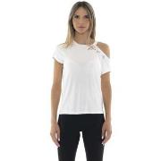T-shirt Korte Mouw Leone 1947 Woman T-Shirt Short Sleeves Black White