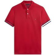 Polo Shirt Korte Mouw Tommy Hilfiger Rwb Cuff Liquid Cott
