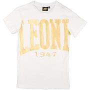 T-shirt Korte Mouw Leone 1947 Boy Short Sleeves Gold