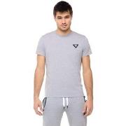 T-shirt Korte Mouw Leone 1947 Man Short Sleeves Patch