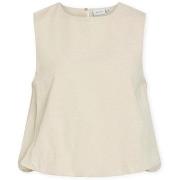 Blouse Vila Top Prisilla Balloon - Super Light Natural Melange