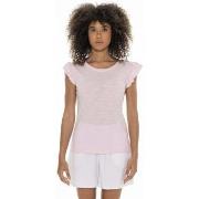 T-shirt Korte Mouw Leone 1947 Woman Short Sleeves Earth Tones