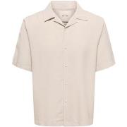 Overhemd Korte Mouw Only &amp; Sons Onsperu Ss Reg Tencel Shirt Noos 2...