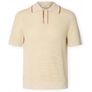 Polo Shirt Korte Mouw Selected Jesse Knit - Birch/Potter