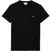 T-shirt Lacoste Cotton Pima Crew Neck T-Shirt Black