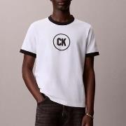 T-shirt Korte Mouw Calvin Klein Jeans Camisetas Hombre Modèle Lv04rf82...