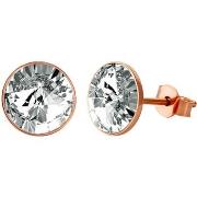 Boucles oreilles Mademoiselle Jolie Paris ENIGME Dore Blanc