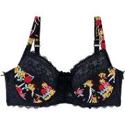 Emboitants Pomm'poire Soutien-gorge grand maintien noir/jaune Elena