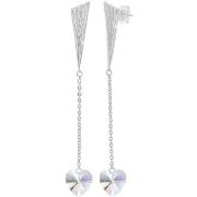 Boucles oreilles Sc Crystal BS3064-ARGENT-IRIS