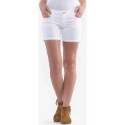 Short Le Temps des Cerises Short en jeans janka blanc