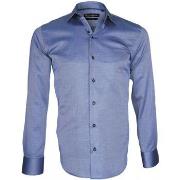 Chemise Emporio Balzani chemise double retors biagi bleu