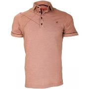 Polo Andrew Mc Allister chemise brodee plymouth marron