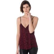 Debardeur La Petite Etoile LOUANE LEOPARD ROUGE