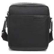 Sacoche Mac Alyster Pochette (L) nylon garni cuir Wall Street - Noir