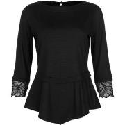 T-shirt Lisca Top manches trois-quarts Impressive noir