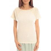 T-shirt Blune T-Shirt Pointilleuse PO-TF02E13 Écru