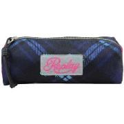 Cartable Replay Trousse simple Ecossais Bleu