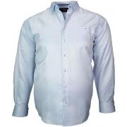 Chemise Doublissimo chemise repasage facile keneth bleu