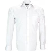 Chemise Emporio Balzani chemise tissu jacquard syracuse blanc