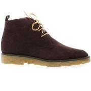 Boots Elizabeth Stuart Boots cuir velours bdeaux