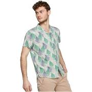 Chemise Redskins Chemise hawaienne ref 51900 Mezza Ruby blanc