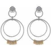 Boucles oreilles Orusbijoux Boucles D'oreilles Argent Rhodié Doré Doub...