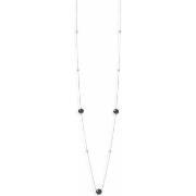 Collier Orusbijoux Collier Long Sautoir Argent Rhodié Valentine Crista...