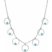 Collier Orusbijoux Collier Argent Bulles Et Pierre Turquoise