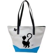 Sac Bandouliere Royal Tapisserie Grand sac Blanc et Bleu Les Chats de ...